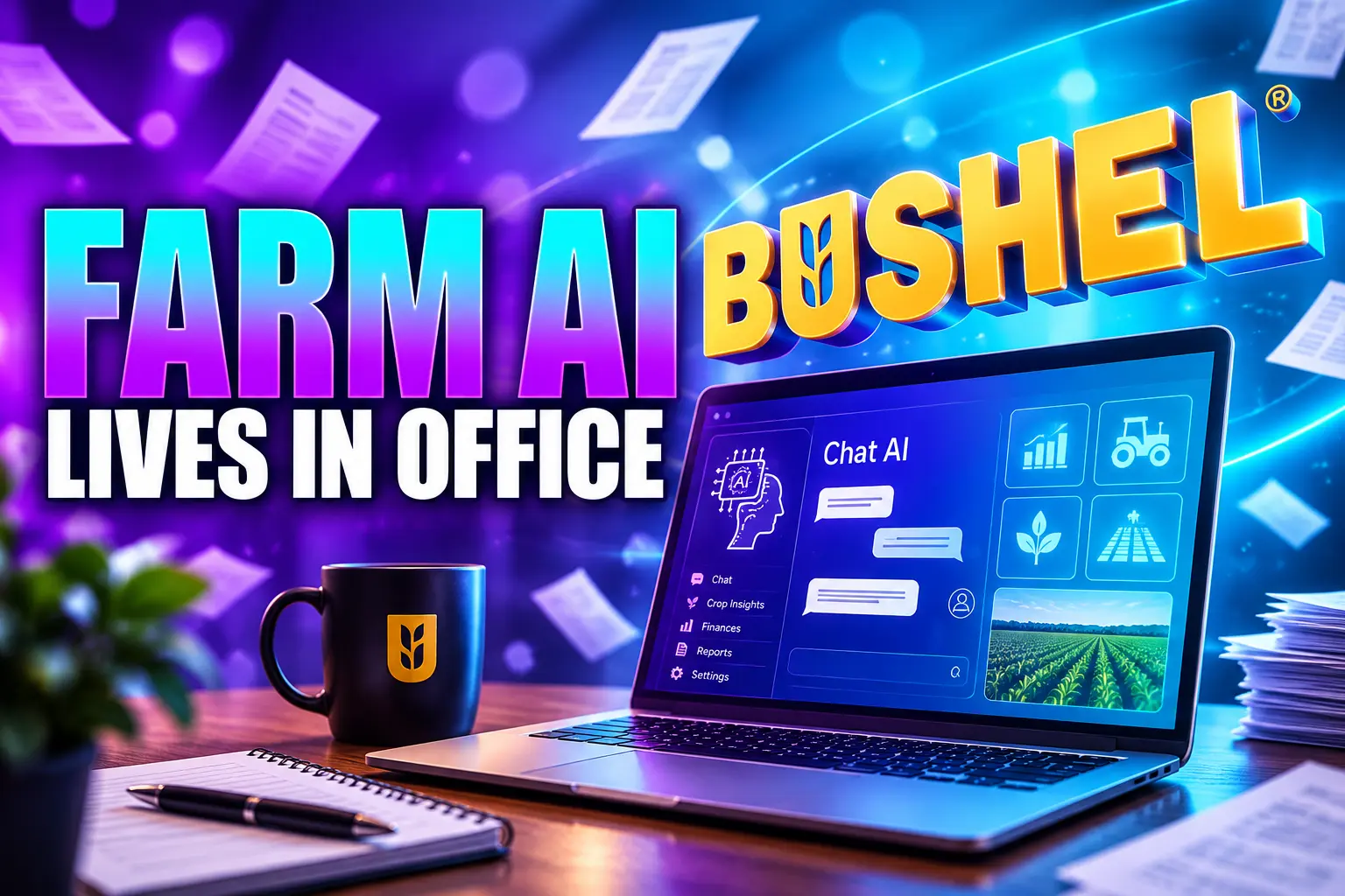 Bushel 2026 farm survey 14 percent AI office use