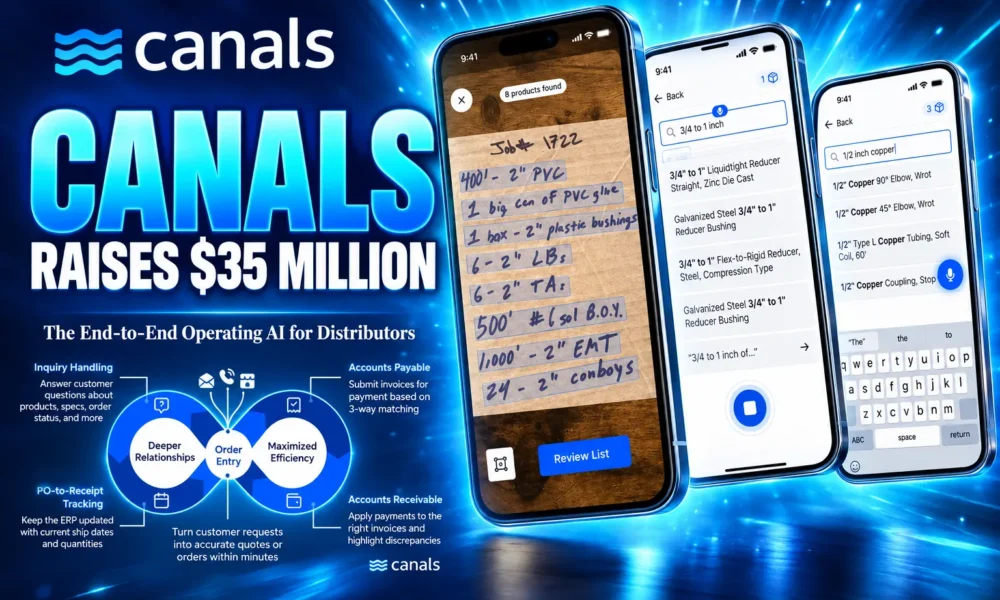 Canals AI $35 million ERP overlay for distributors