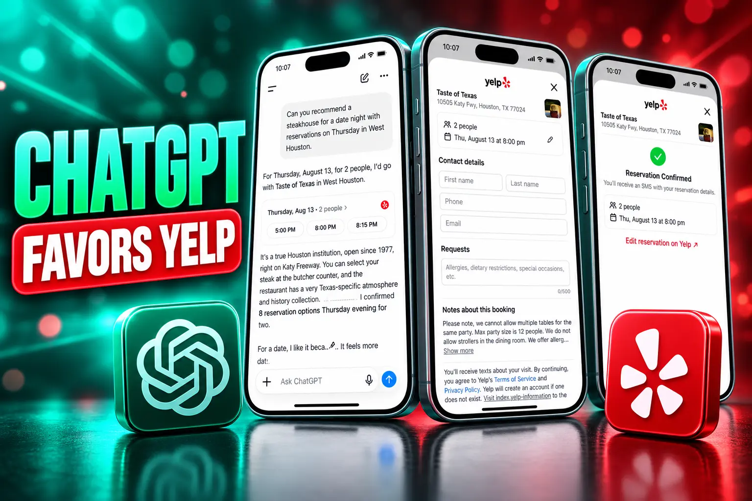 ChatGPT Yelp Guest Manager restaurant waitlist booking