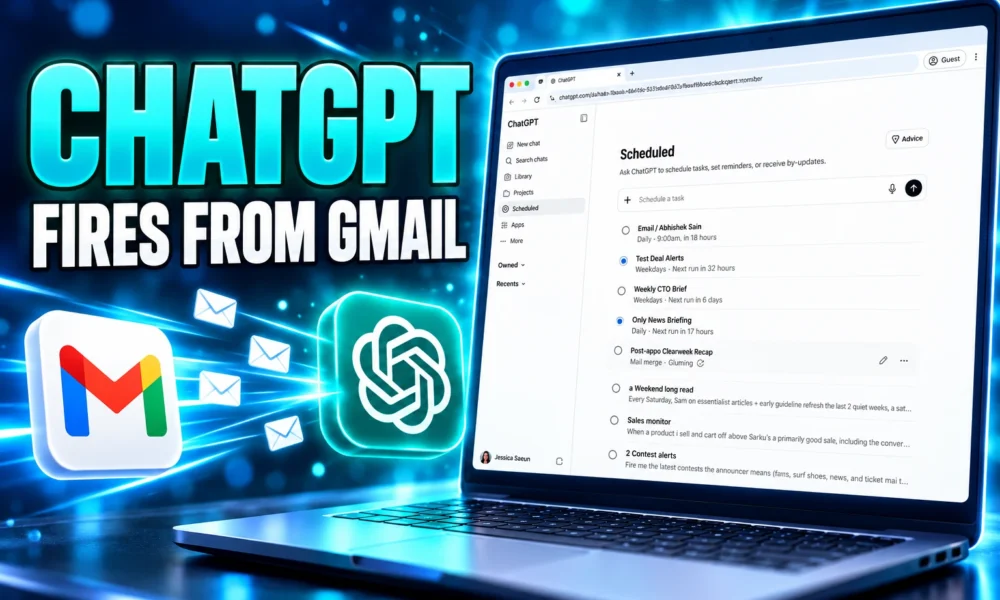 ChatGPT scheduled tasks Gmail Slack GitHub triggers