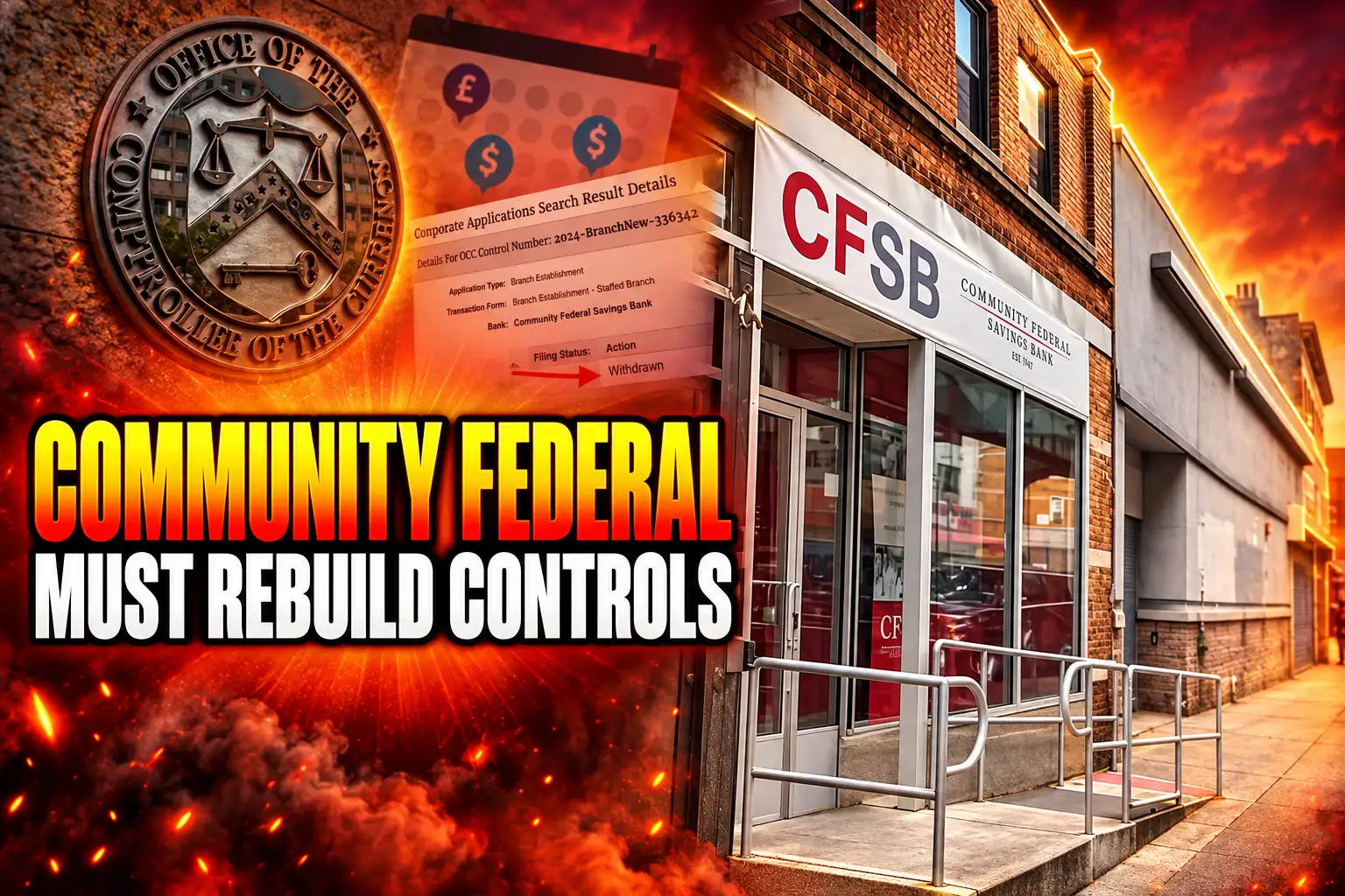 Community Federal Savings Bank OCC AML consent order 2026