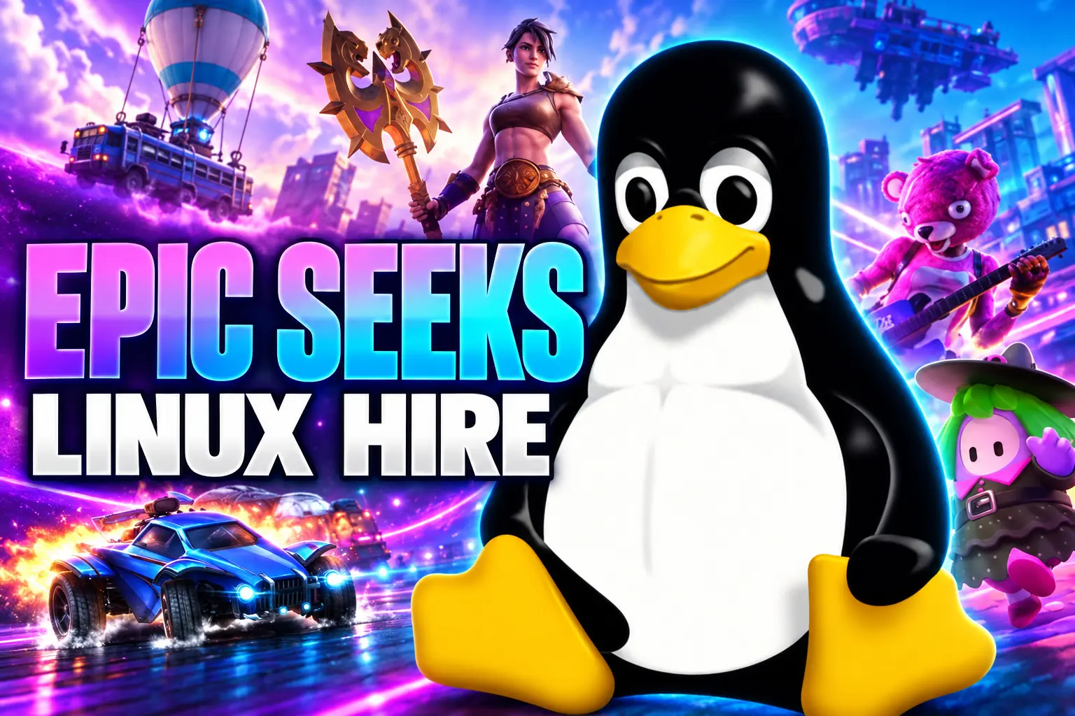 Epic Games Linux anti-cheat champion job listing