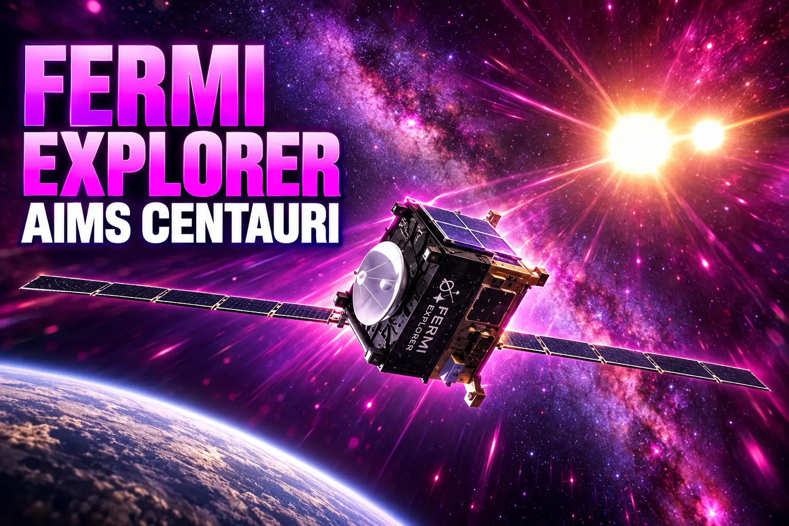 Fermi Explorer 1 kg probe Alpha Centauri 2029 mission