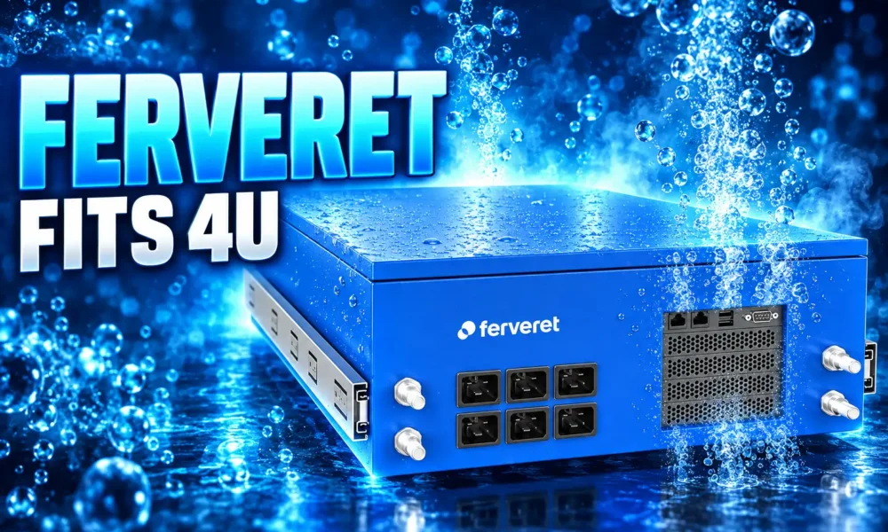 Ferveret 4U nuclear cooling water-free data center box