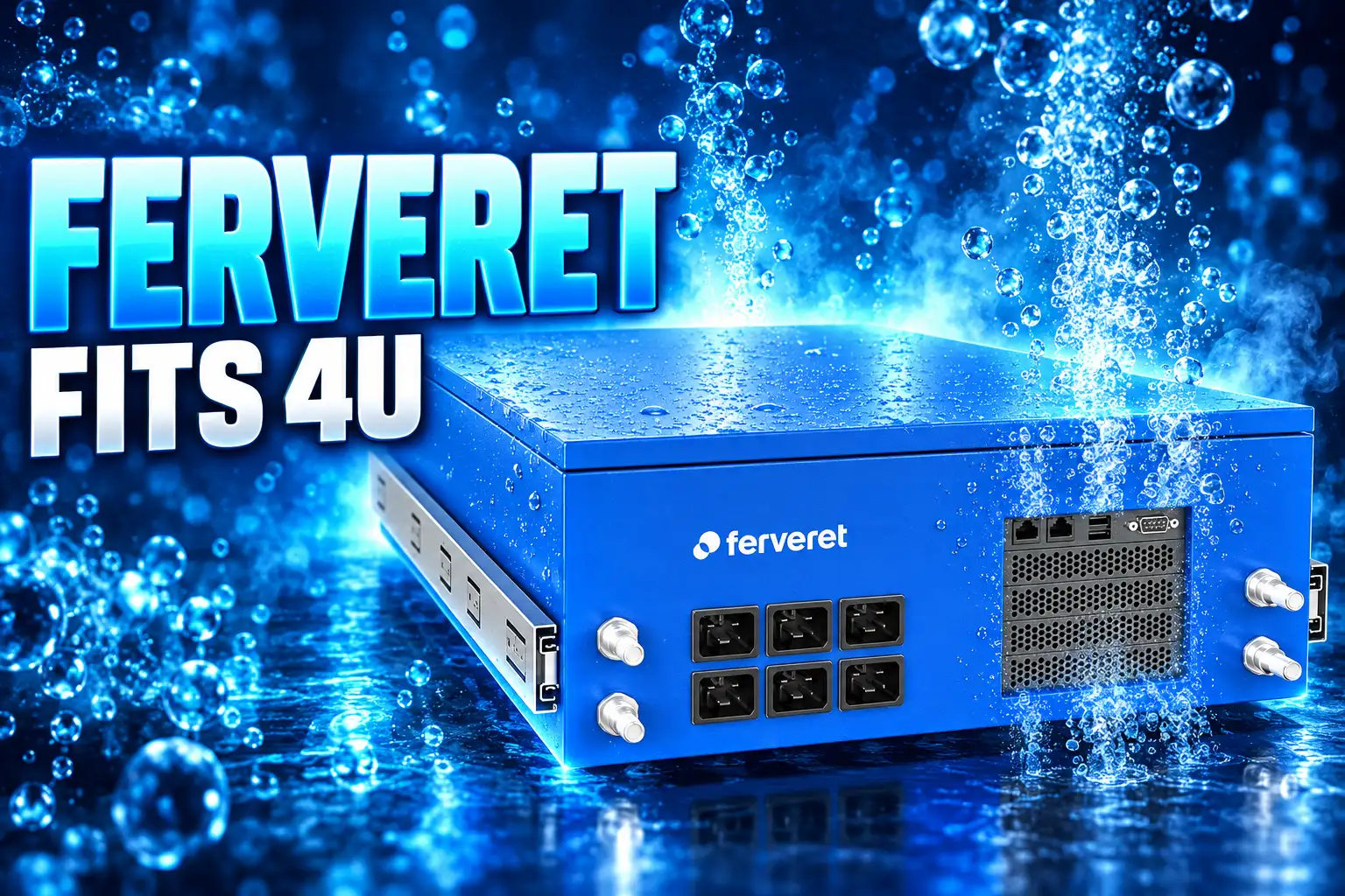Ferveret 4U nuclear cooling water-free data center box