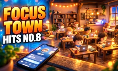 Focus Town study hall app Korea chart ranking