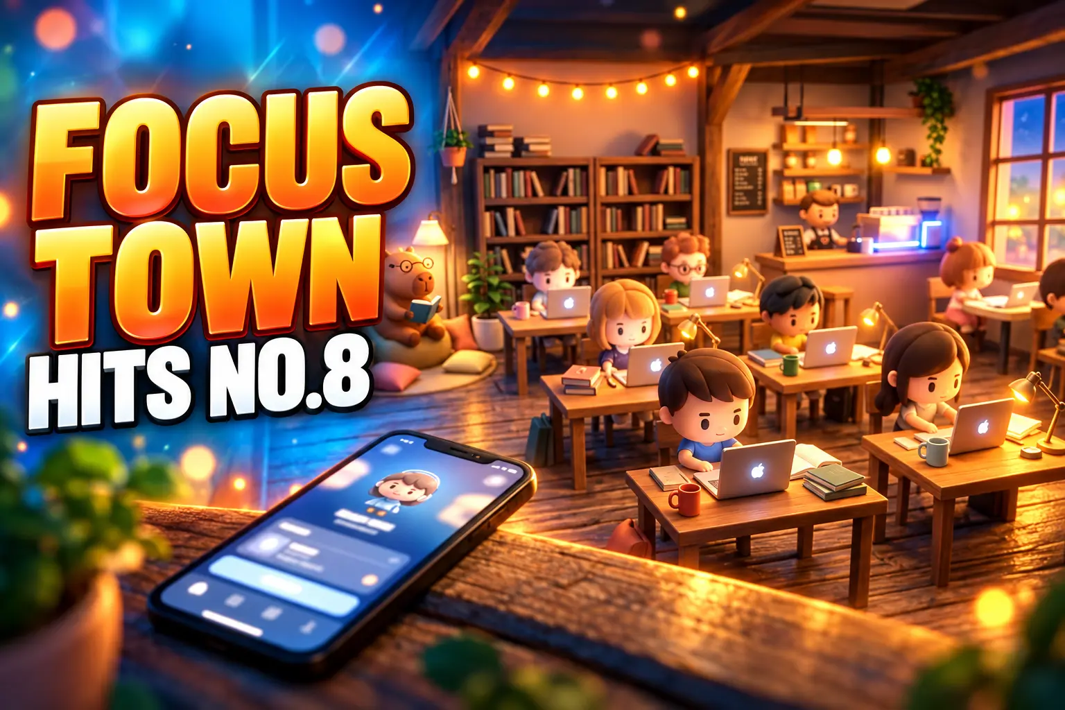 Focus Town study hall app Korea chart ranking