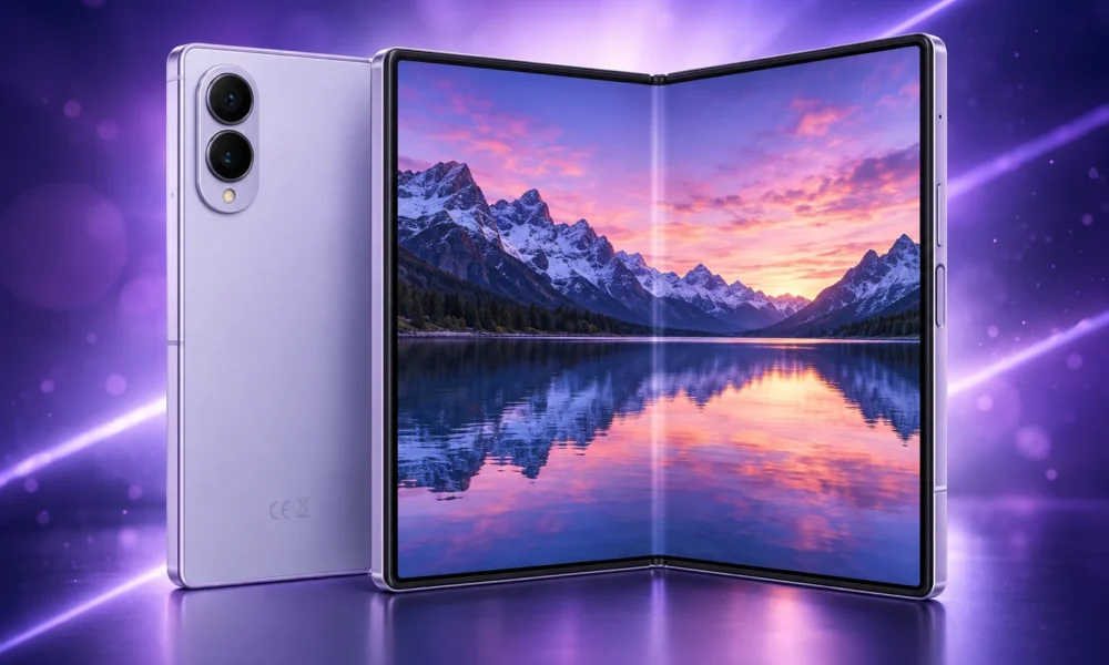 Galaxy Z Fold8 wide 4:3 front design leak