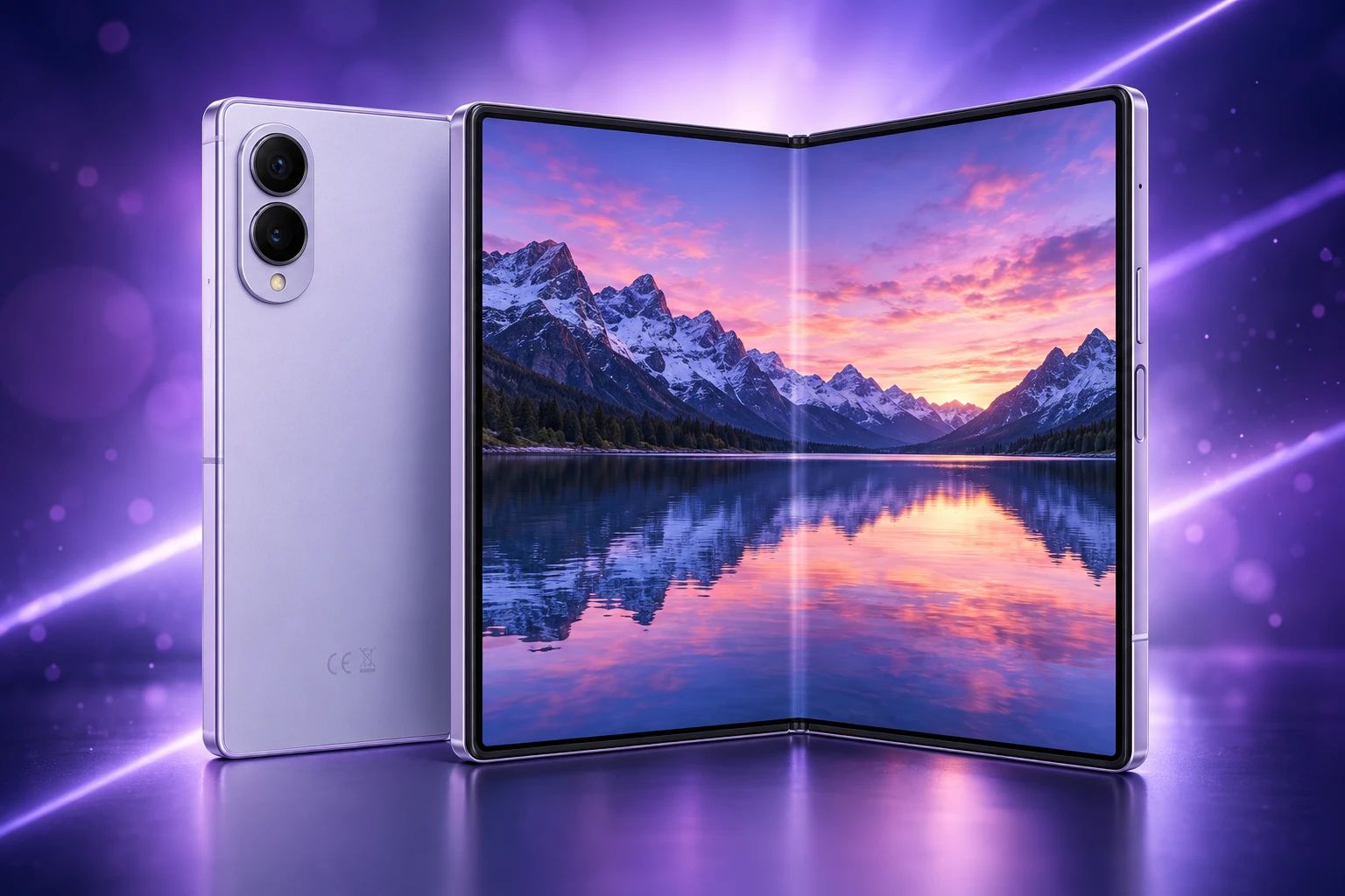 Galaxy Z Fold8 wide 4:3 front design leak