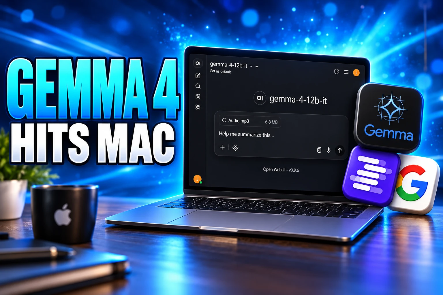Gemma 4 12B local AI on MacBook 16GB