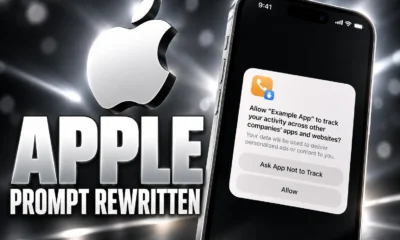 Germany Apple ATT prompt warning hand removal