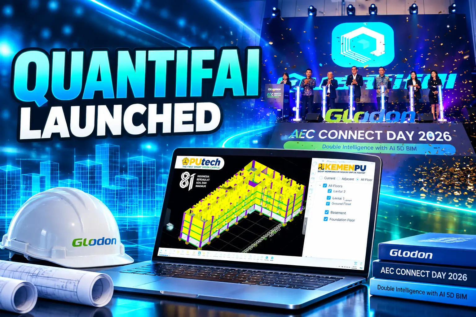Glodon QuantifAI Malaysia AI quantity takeoff launch event