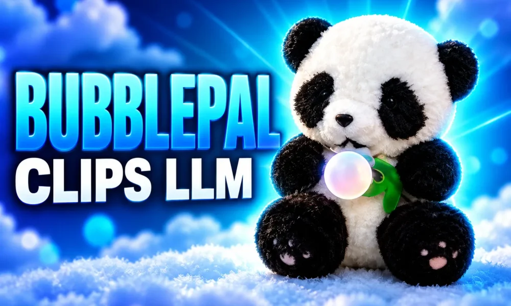 Haivivi BubblePal AI companion toy on panda plush