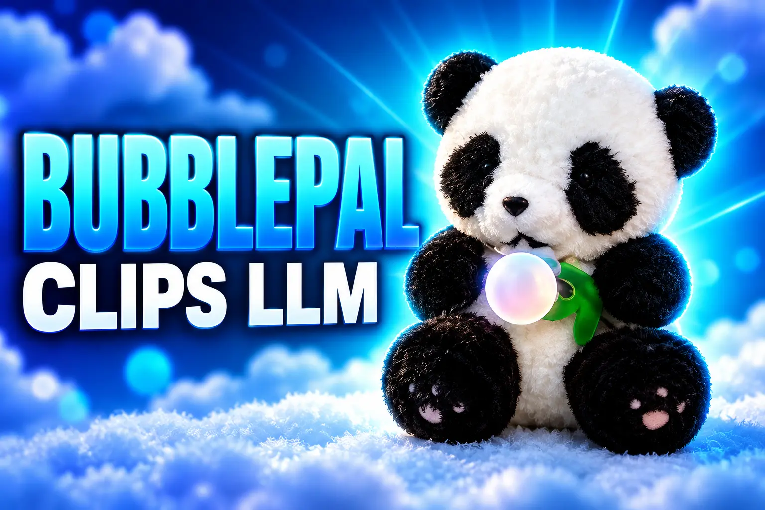 Haivivi BubblePal AI companion toy on panda plush
