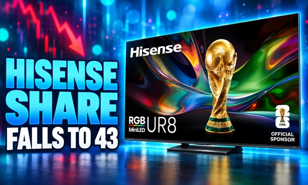 Hisense RGB MiniLED World Cup share drop 42.9