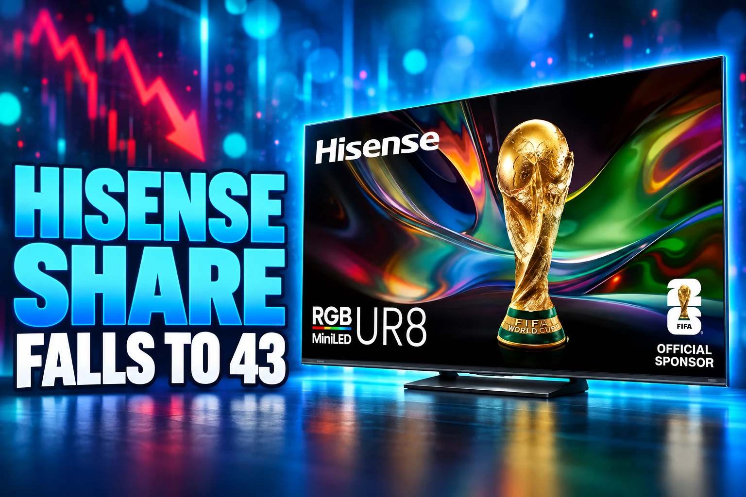 Hisense RGB MiniLED World Cup share drop 42.9