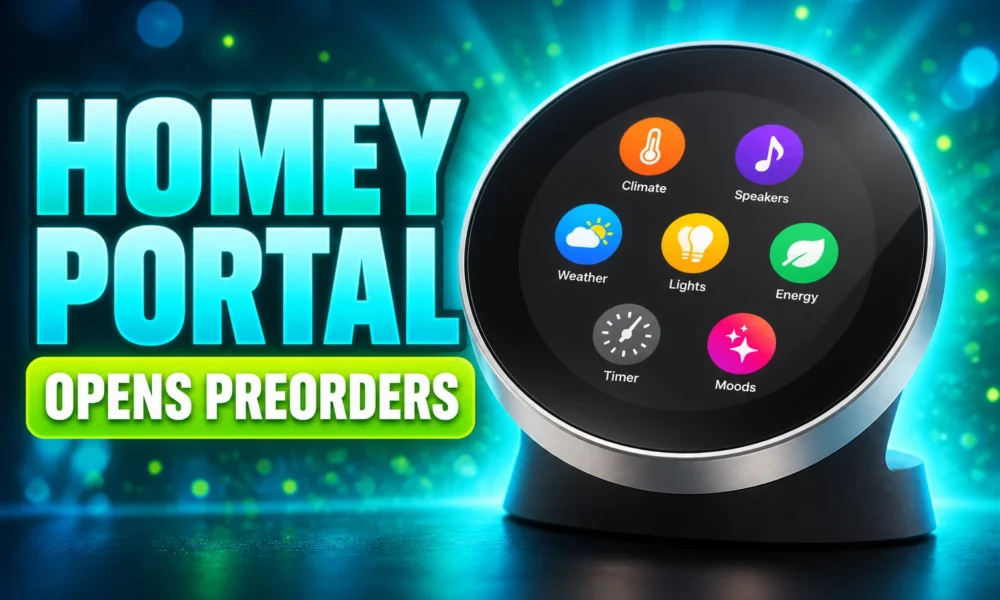 Homey Portal $249 preorders wall energy controller