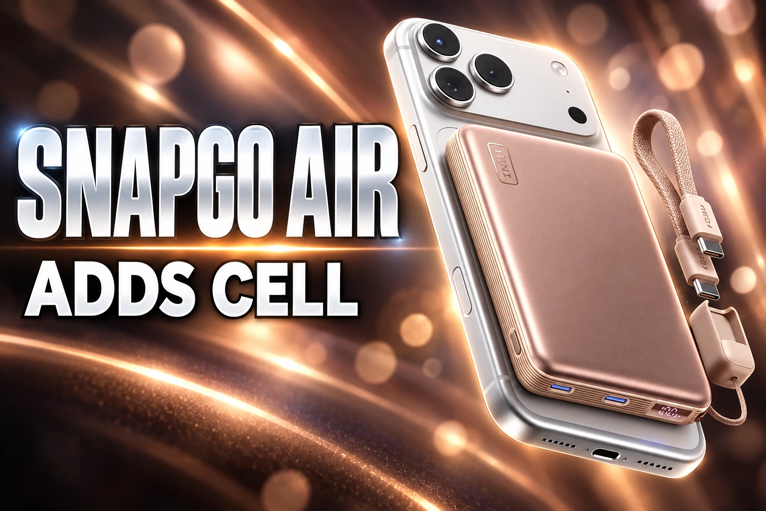 INIU SnapGo Air 10000mAh Qi2.2 magnetic power bank