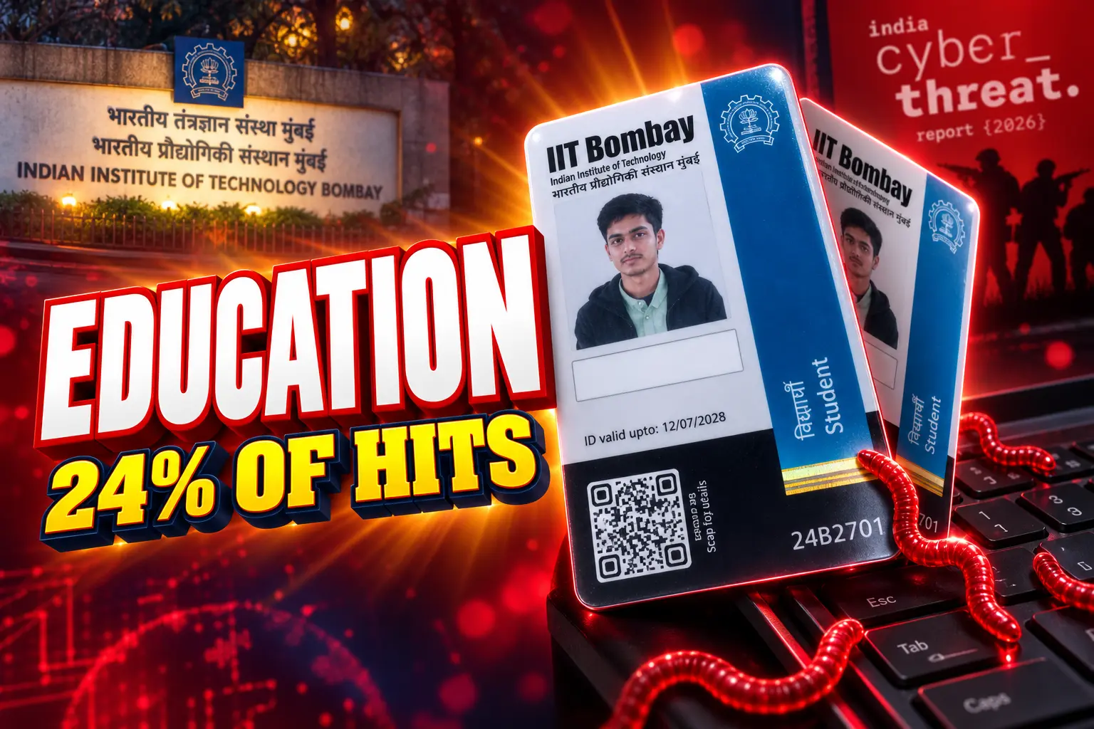 India education sector cyber detections Seqrite 24 percent