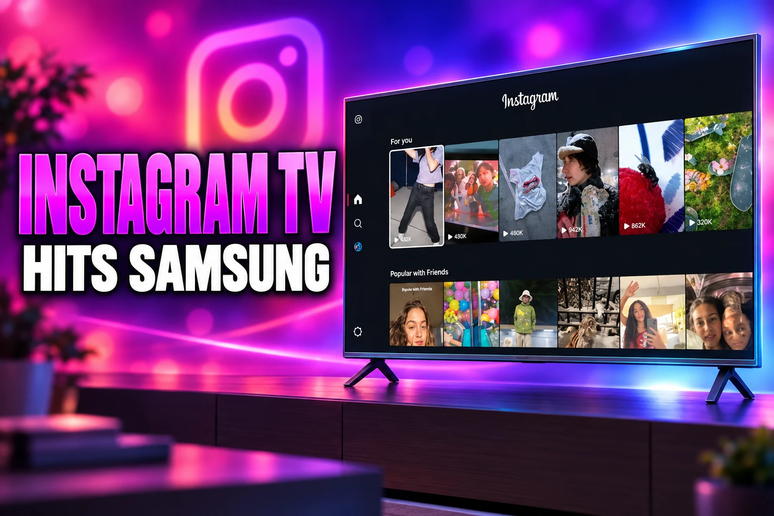Instagram for TV app on Samsung Smart TVs US