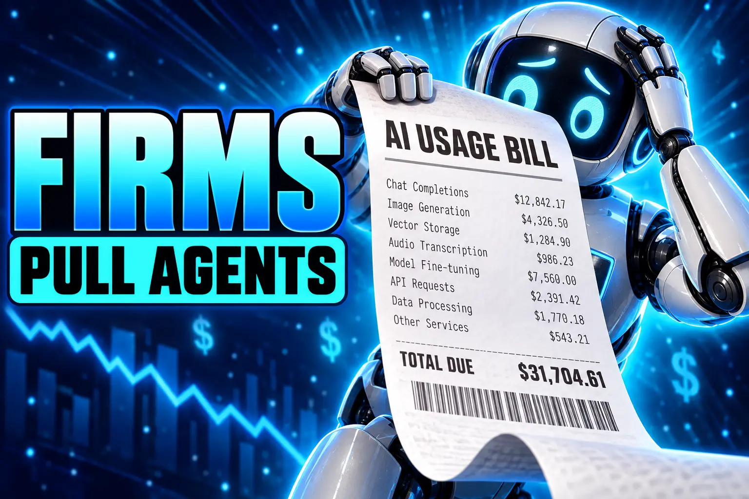 KPMG AI cost visibility survey agent pullbacks