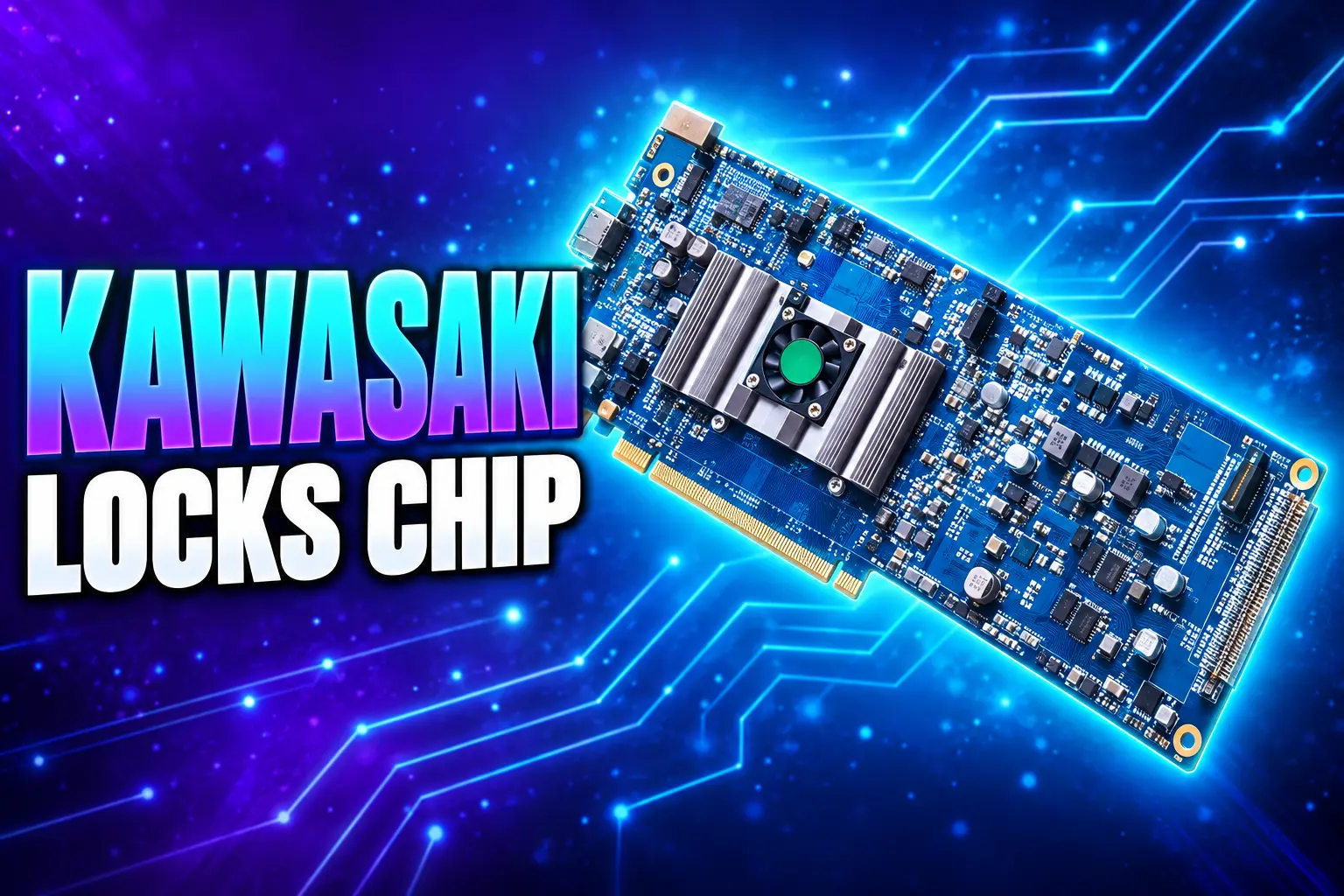 Kawasaki EdgeCortix aerial defense chip agreement