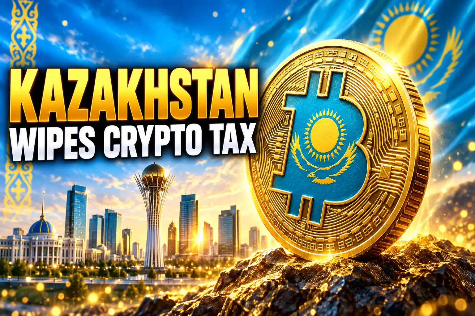 Kazakhstan three year crypto tax holiday licensed platforms