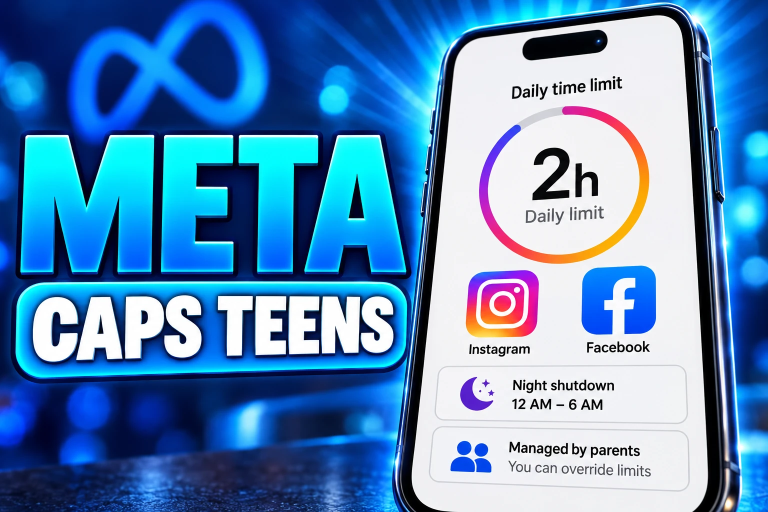 Meta Instagram Facebook teen two hour time limit settlement