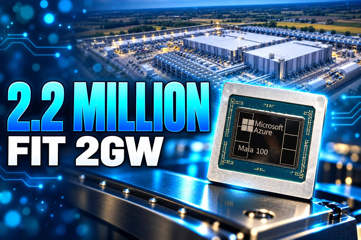Microsoft 2.2 million AI chips 2 gigawatts capacity