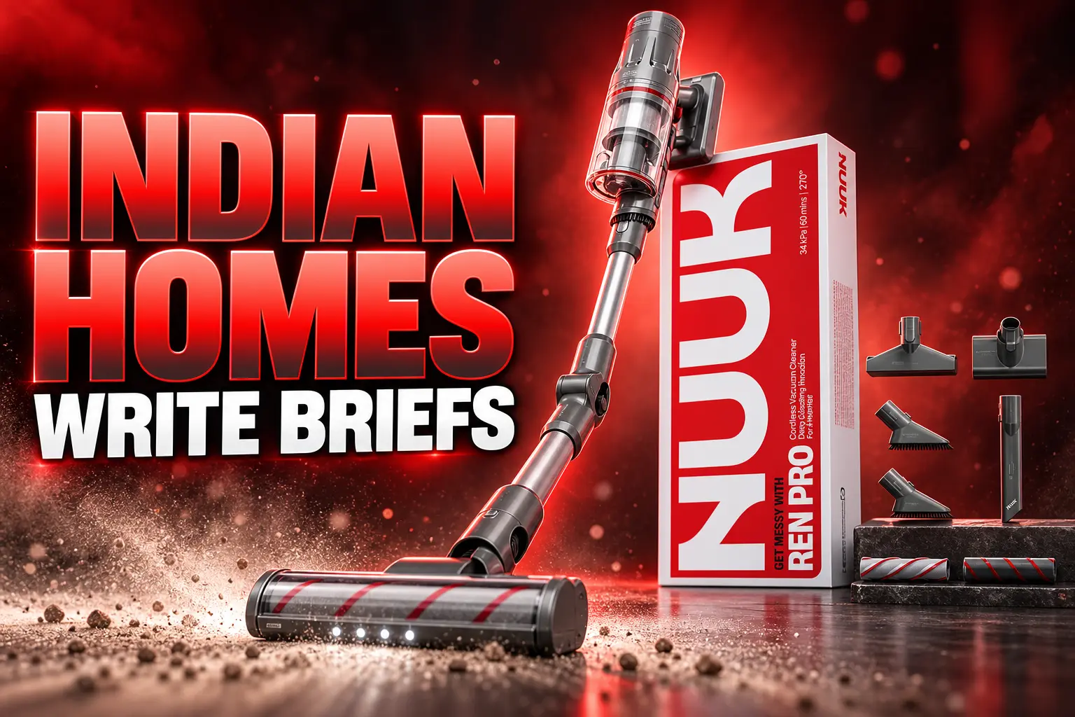 NUUK REN PRO vacuum designed for Indian home dust