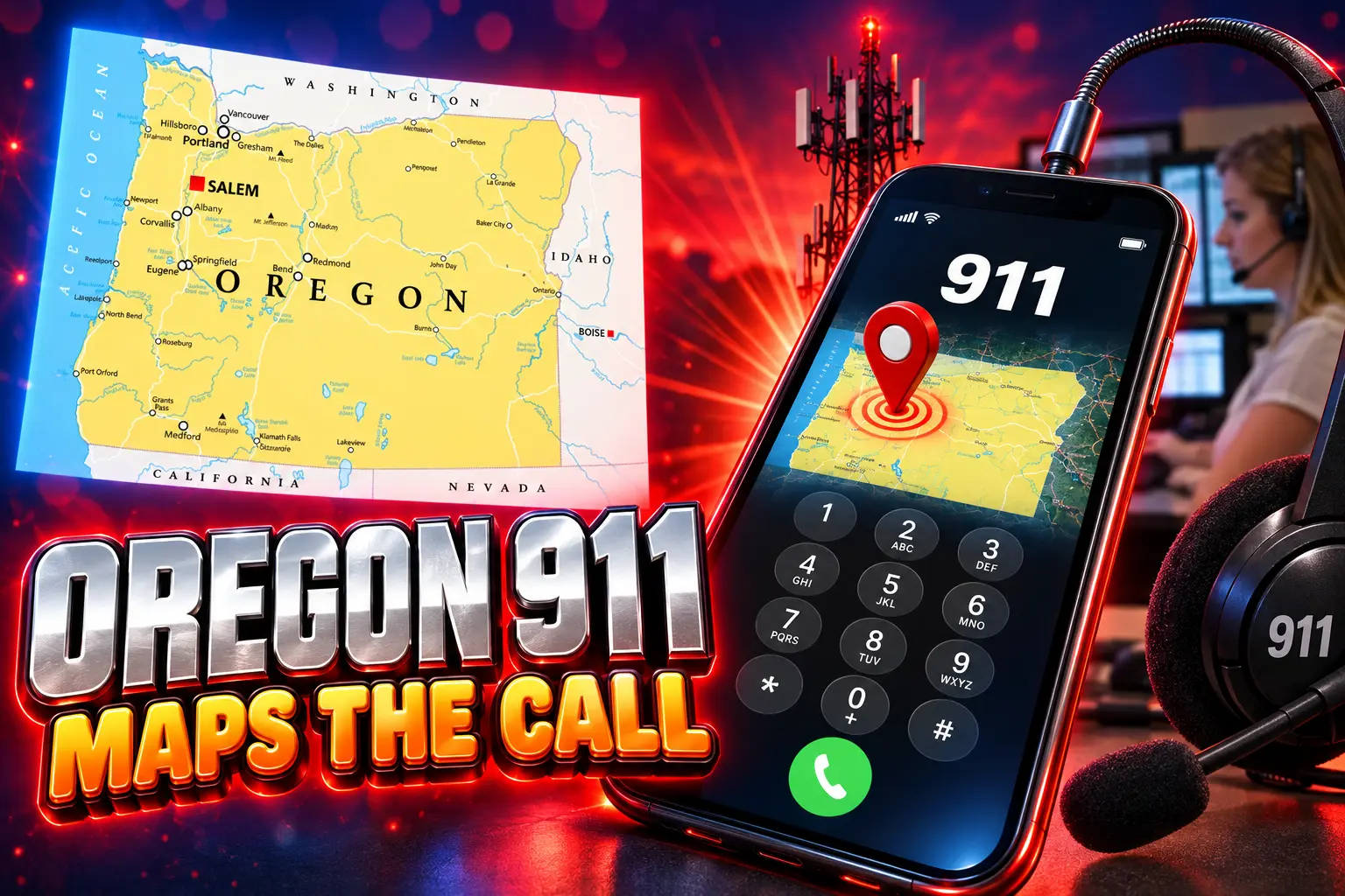 Oregon Next Generation 911 geospatial call routing upgrade