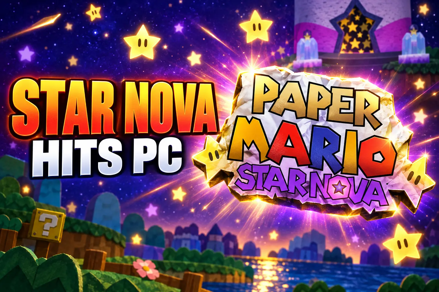 Paper Mario Star Nova free PC ROM hack Stellaria