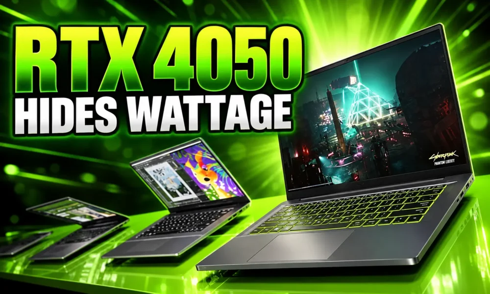 RTX 4050 laptop TGP 35 to 115 watts India