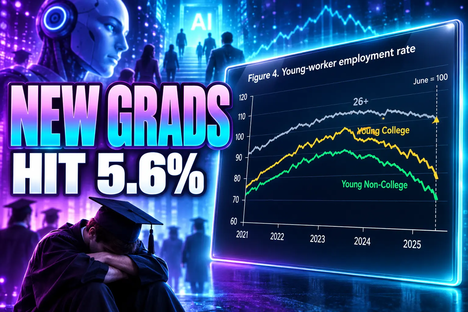 SIEPR AI jobs brief new graduate unemployment 5.6 percent