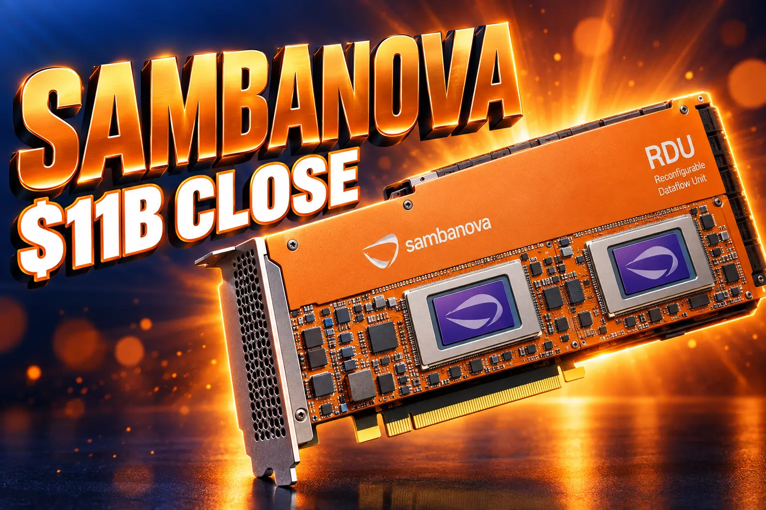 SambaNova $11 billion Series F first close Intel