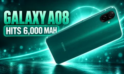 Samsung Galaxy A08 6000 mAh Helio G99 4G listing