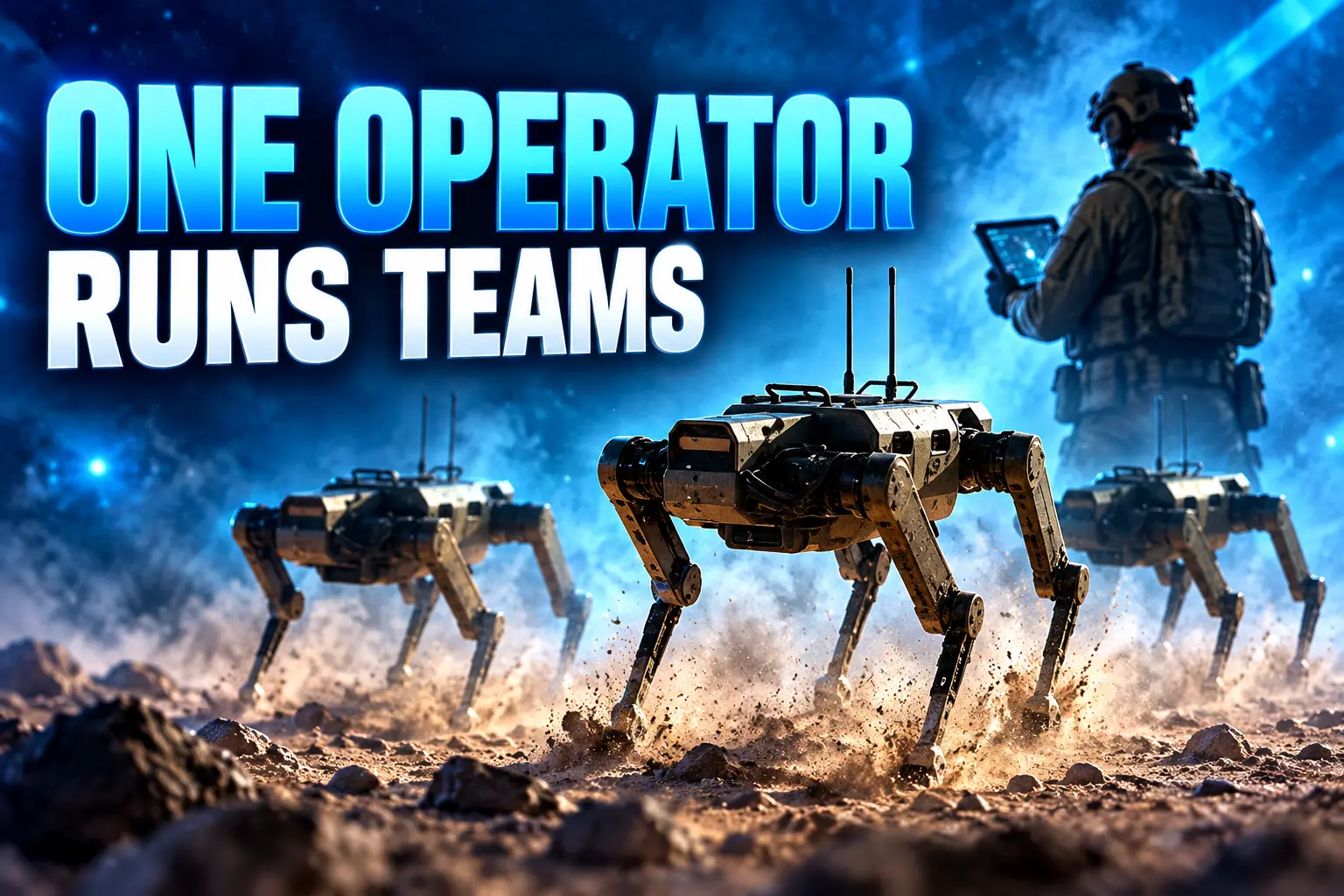 Shifters TRUST quadruped one operator robot teams