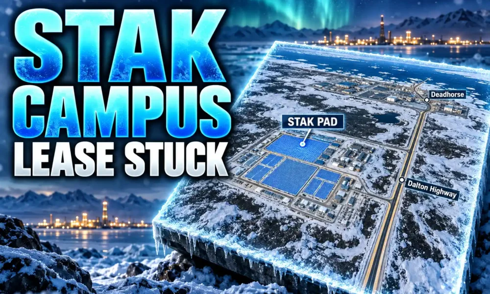 Stak Energy North Slope AI data center 50-year lease