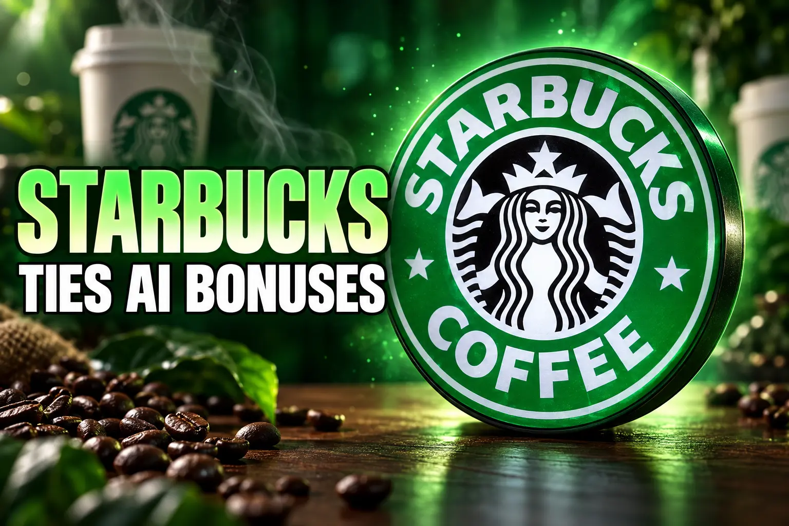 Starbucks tech bonuses tied to AI adoption 25 percent