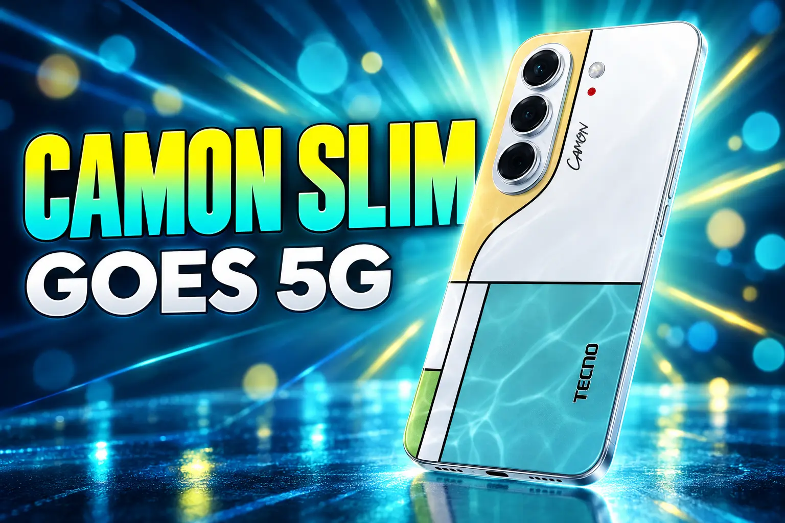 Tecno Camon Slim 5G Van Gogh Blue 6.39 mm launch