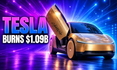 Tesla free cash flow minus 1.09 billion factories AI