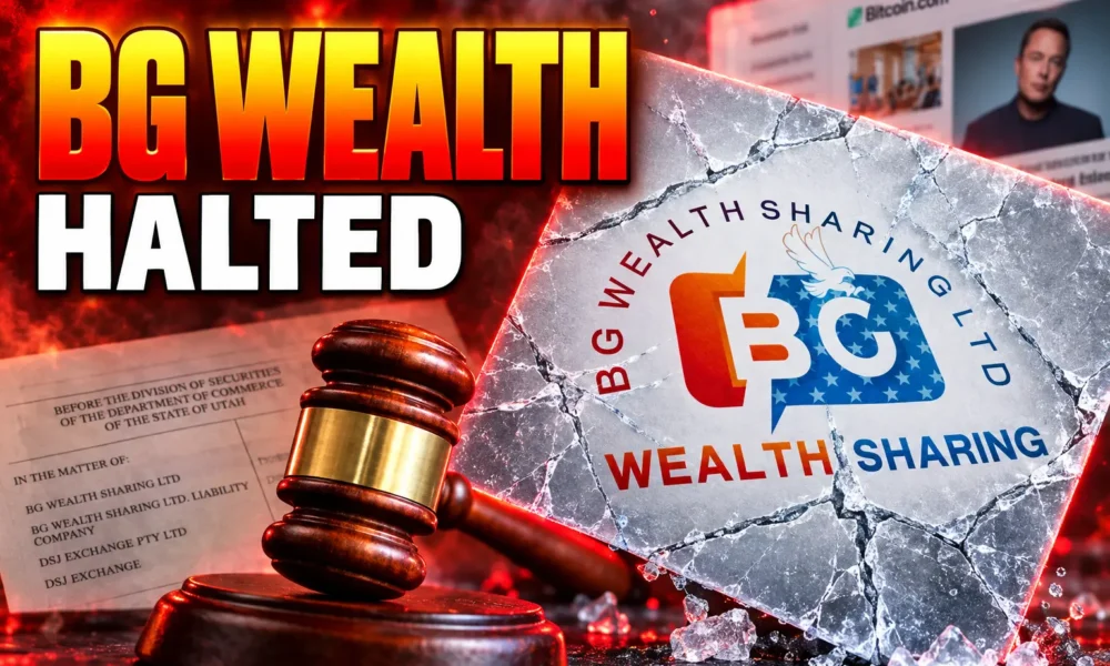Texas cease and desist BG Wealth Sharing crypto scheme