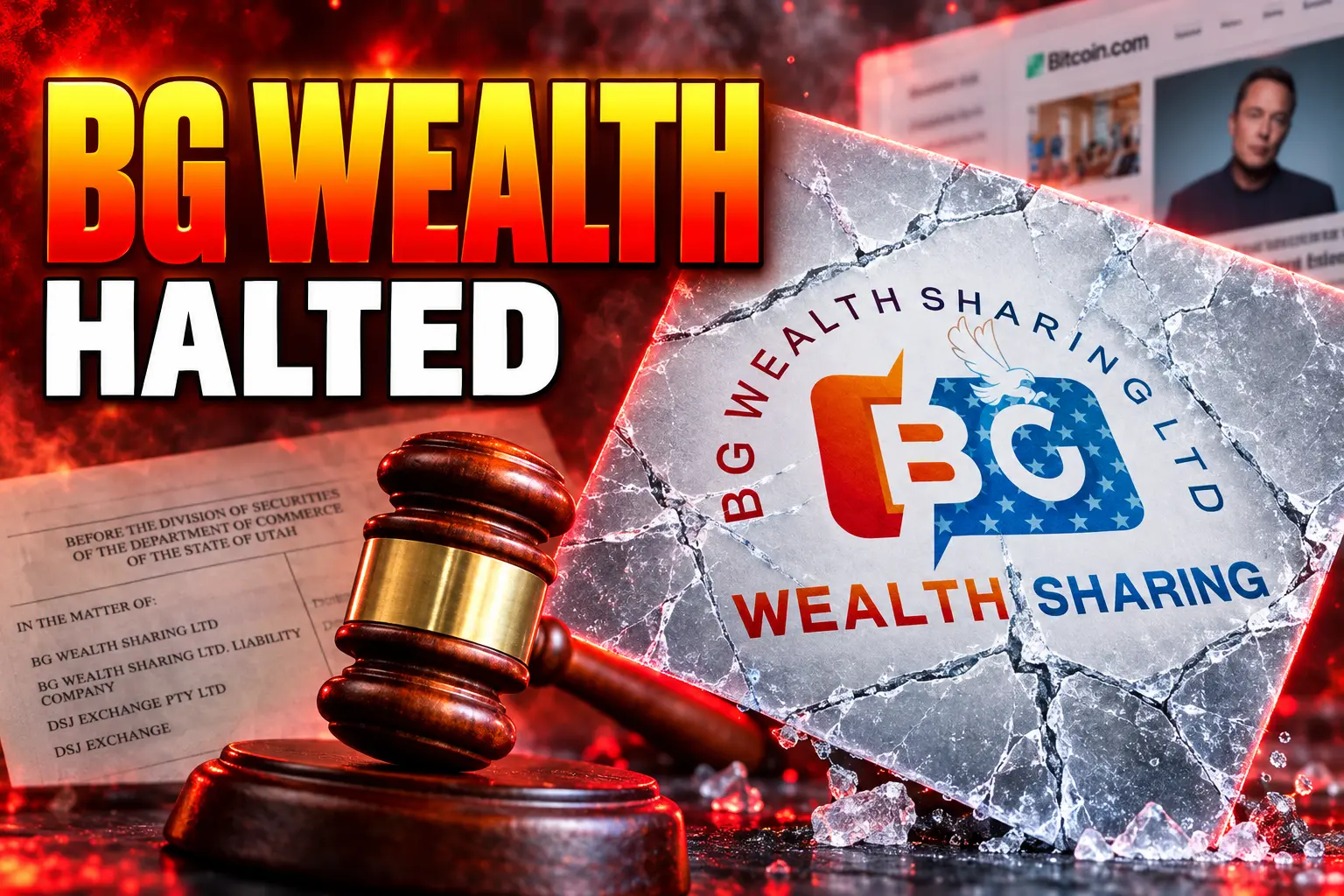 Texas cease and desist BG Wealth Sharing crypto scheme