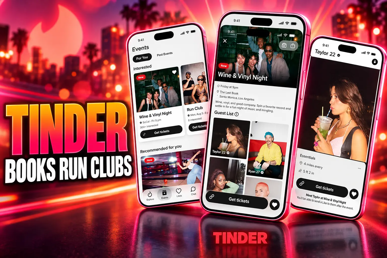 Tinder Events IRL dating app 26 cities