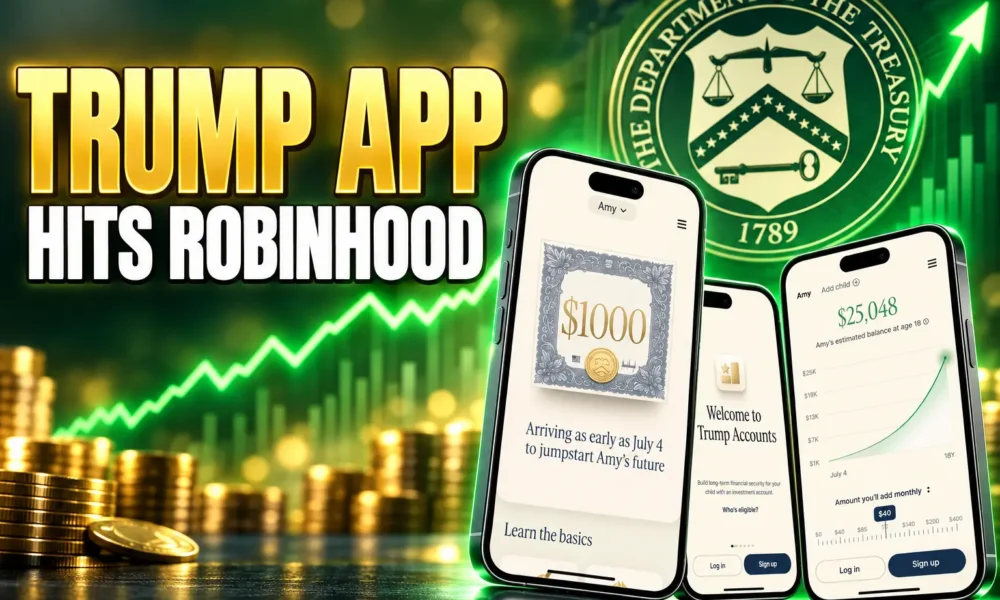Trump Accounts app signup for child savings accounts