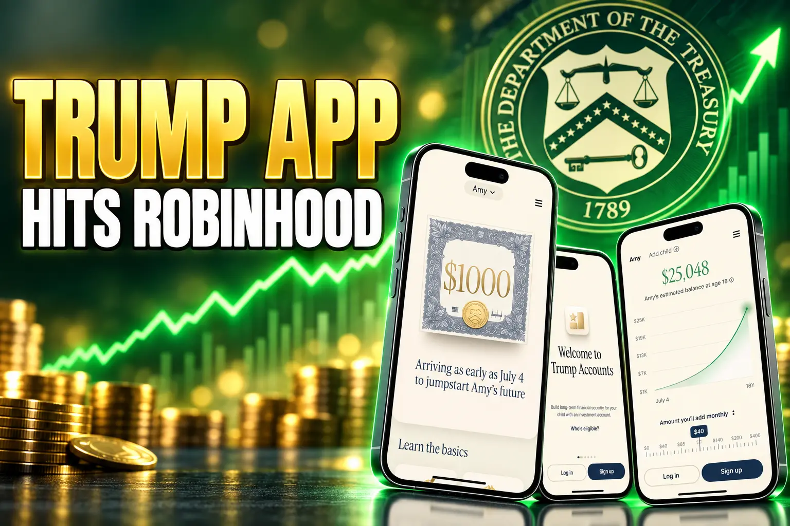 Trump Accounts app signup for child savings accounts