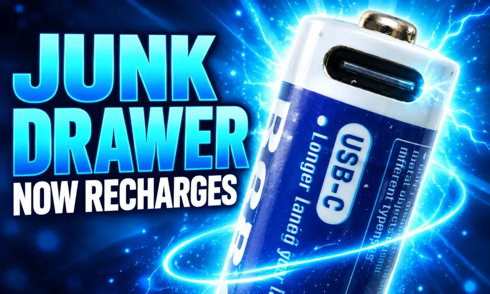 USB-C AA cells make junk drawer rechargeable