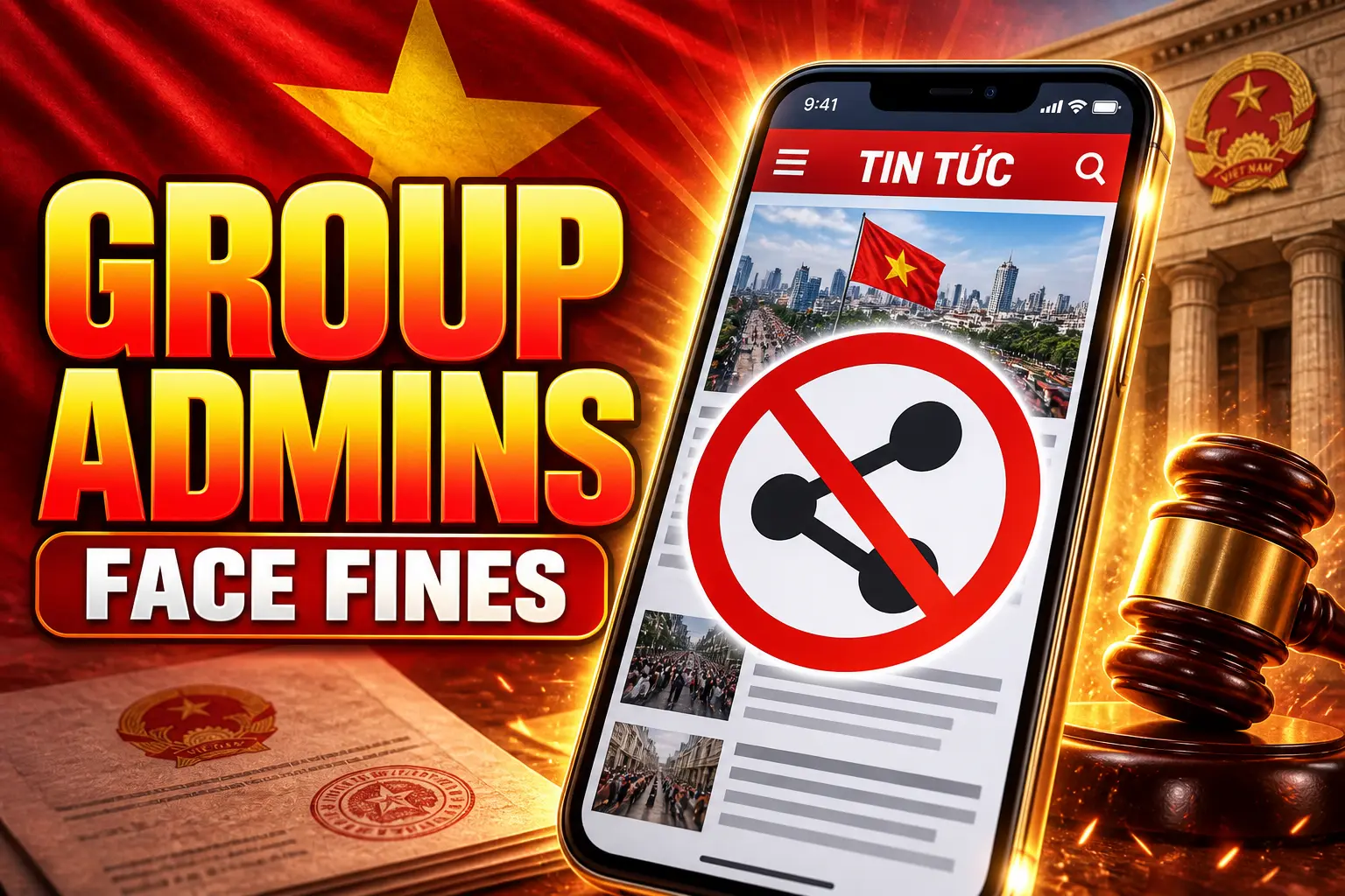 Vietnam Decree 174 unauthorized news sharing social media fines