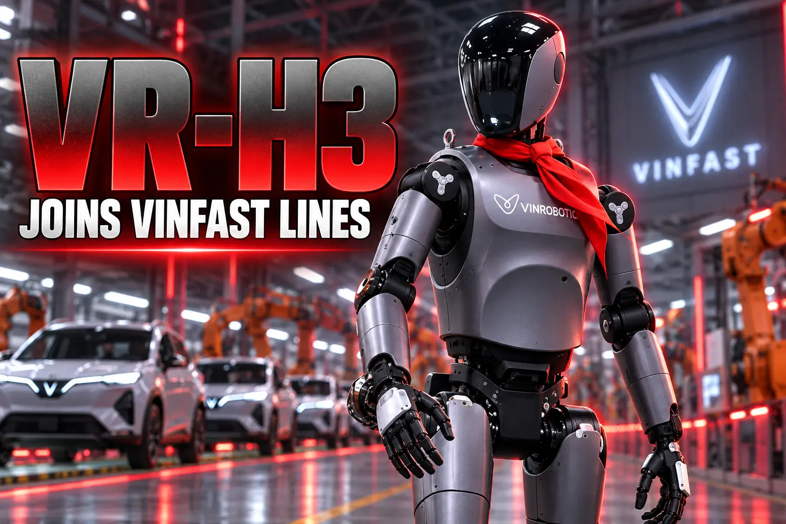 VinRobotics VR-H3 humanoid robot industrial factory trial