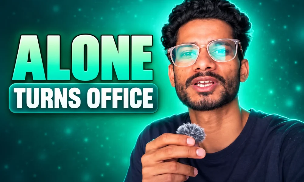 Virendra living alone work from flat office